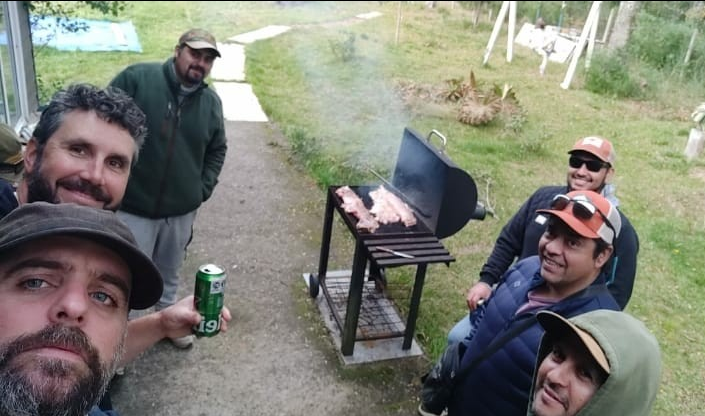 Selfie grupal de algunos socios del club